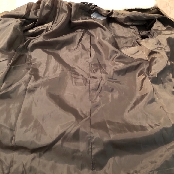 Olive Faux Suede Jacket - Picture 4 of 4